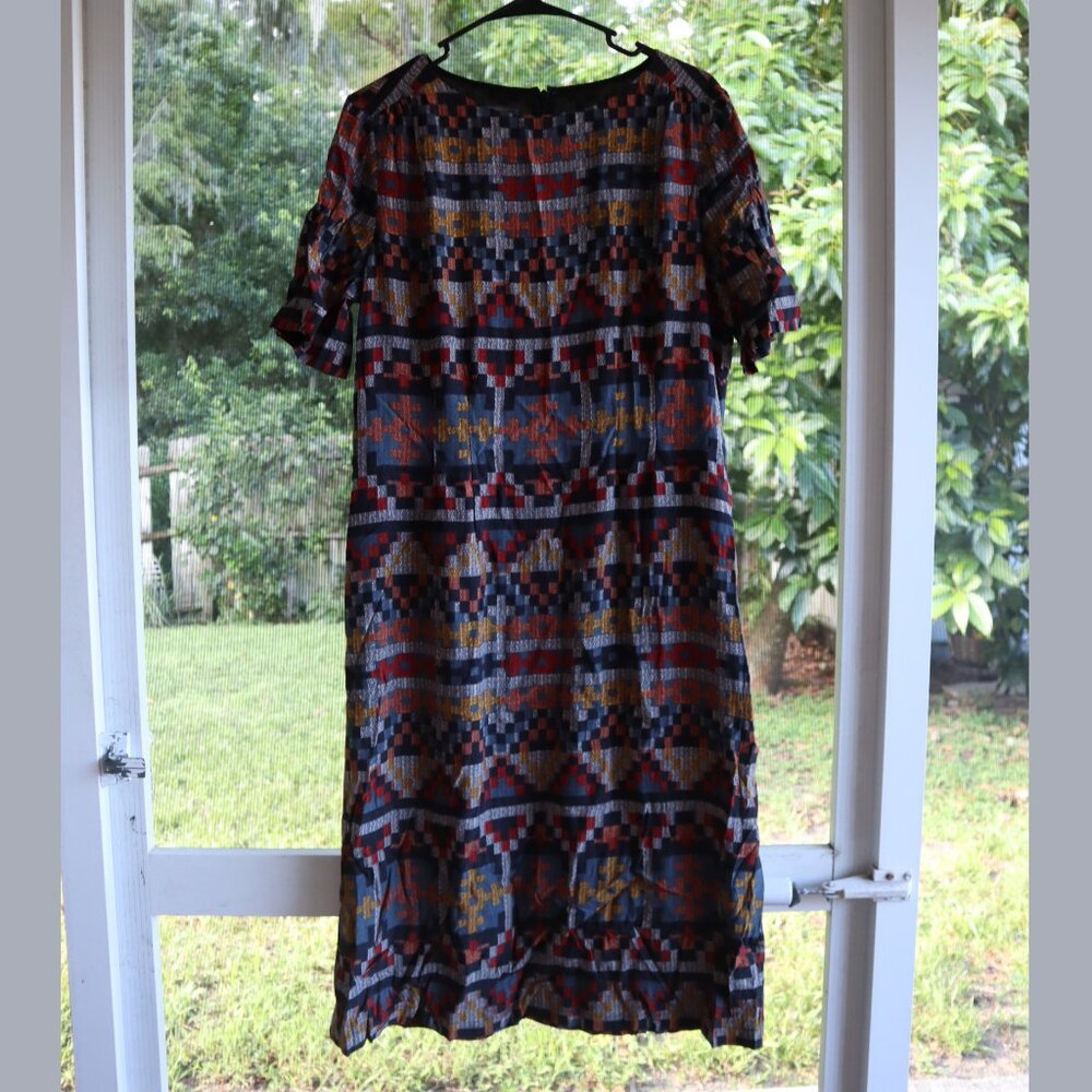 Pendleton Multicolour Aztec Print Midi Dress Size… - image 1
